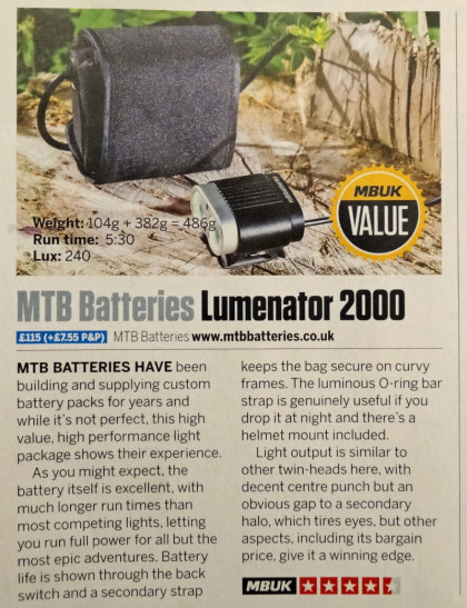 mtb batteries lights