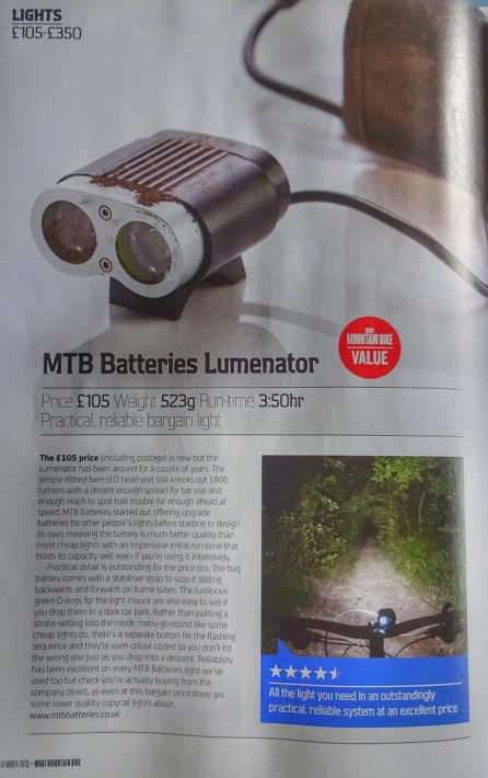 mtb batteries lights